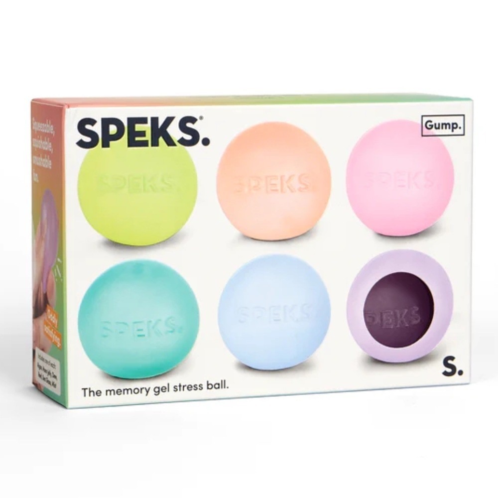 Speks Gump Memory Gel Stress Ball Set 6 Pack Squishy Fidget Sensory‎ Toys NEW